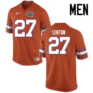 Men's Florida Gators #27 Quincy Lenton NCAA Nike Orange Authentic Stitched College Football Jersey YNG4362KW